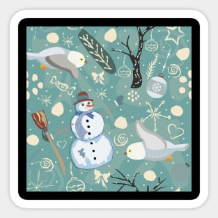 Snowman Sticker